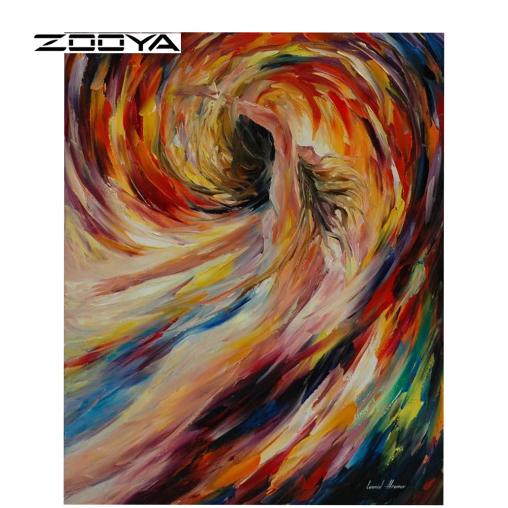 ZOOYA Diamond Painting Dancers Abstract Oil Painting Diamond Embroidery