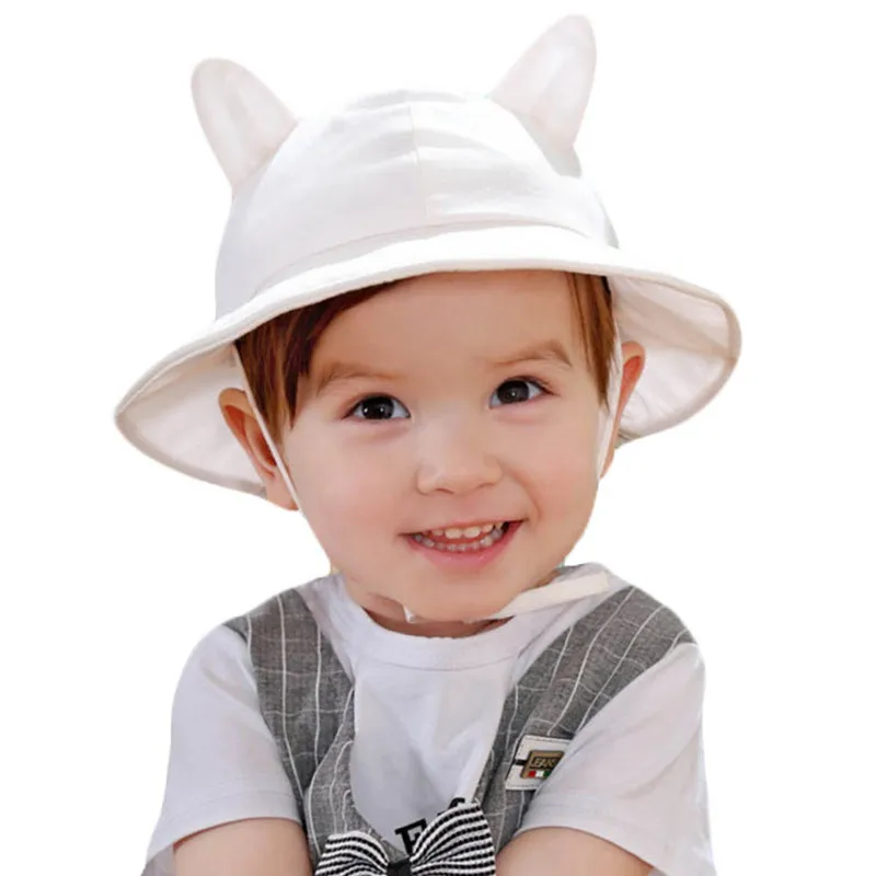 New Fashion Cotton Baby Sun Hats Summer Beach Cap for Children Bucket