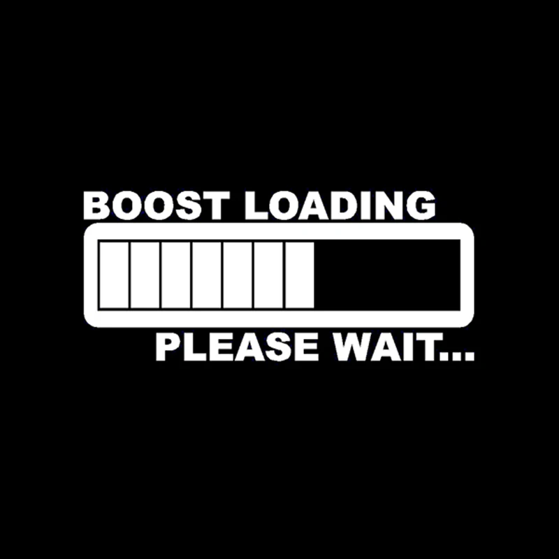Виниловая наклейка BOOST LOADING высокое качество забавные JDM наклейки на тематику