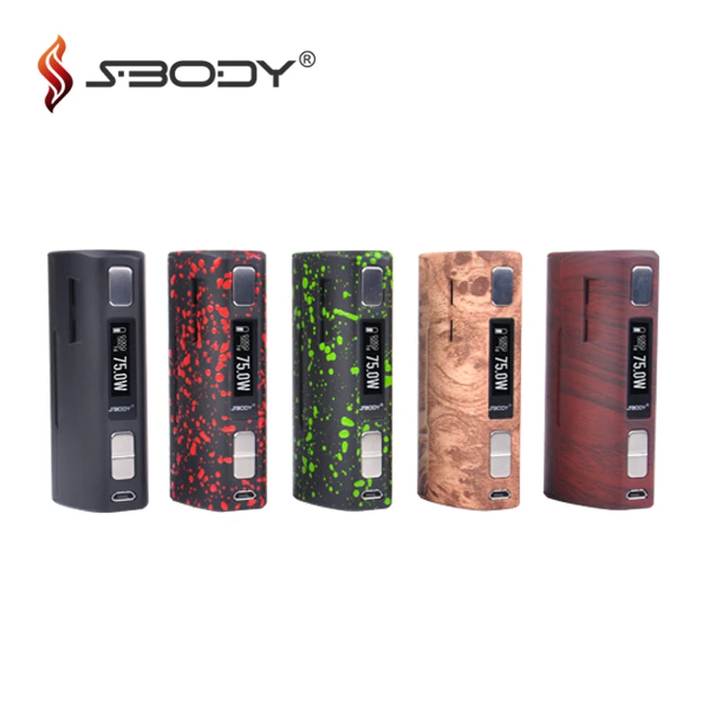 Оригинальный sbody яркие vapedroid C1D2 75 Вт поле mod работает на оригинальный evolv ДНК