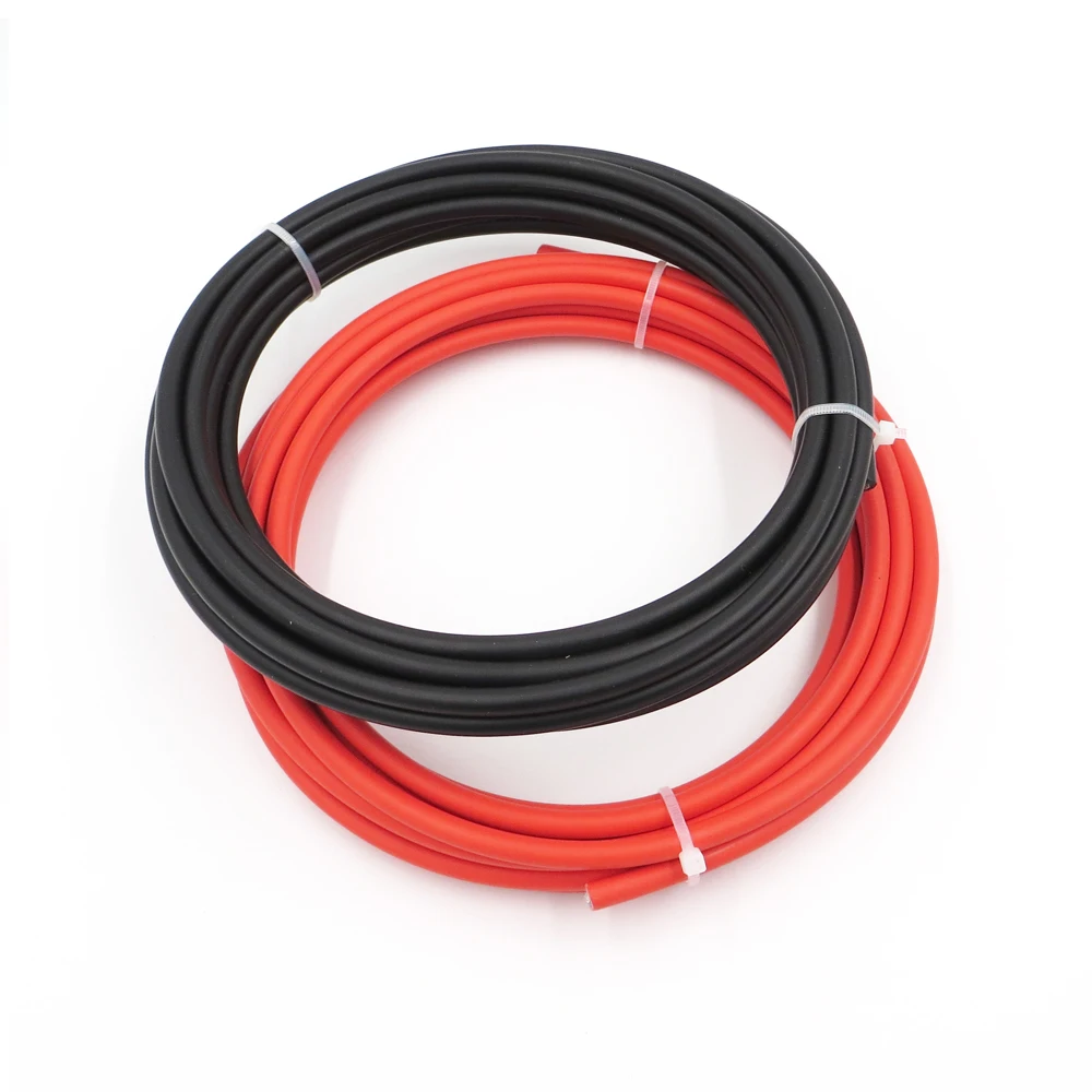 20m/lot(Black cable 10m+Red Cable 10m) 4mm2 MC4 Solar Connector Cable 12AWG Black or Red TUV Approval Power Cable MC4/MC3 WY