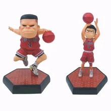 Anime Slam Dunk Q Version Mitsui Hisashi #14 Akagi Takenori #4 PVC Action Figure Anime Slam Dunk Q Version Mitsui Hisashi #14 Akagi Takenori #4 PVC Action Figure