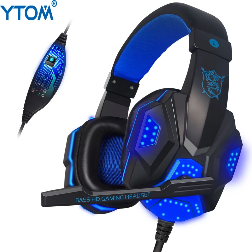 Игровые наушники YTOM PC780 с глубокими басами стереонаушники игровая гарнитура