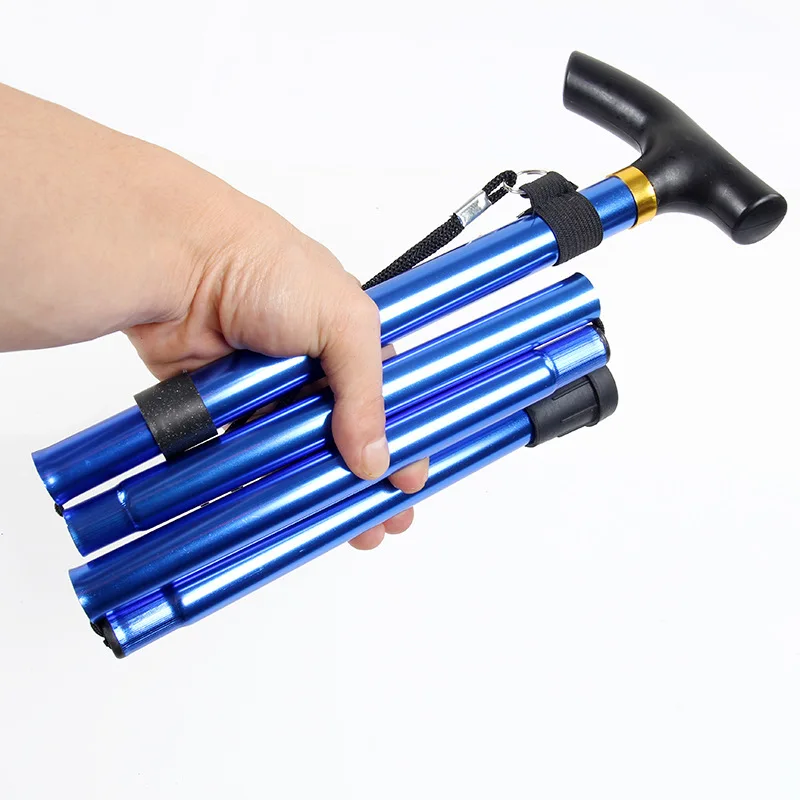 Jufit aleación de aluminio plegable bastón senderismo trekking ultraligero 4 sección ajustable Bastones 6 colores Jufit aleación de aluminio plegable bastón senderismo trekking ultraligero 4 sección ajustable Bastones 6 colores