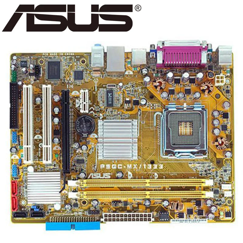 

Asus P5GC-MX/1333 Desktop Motherboard 945GC A2 Socket LGA For 775 Core2 Duo Pentium D/4 Celeron D DDR2 2G Used Micro ATX G41 G31