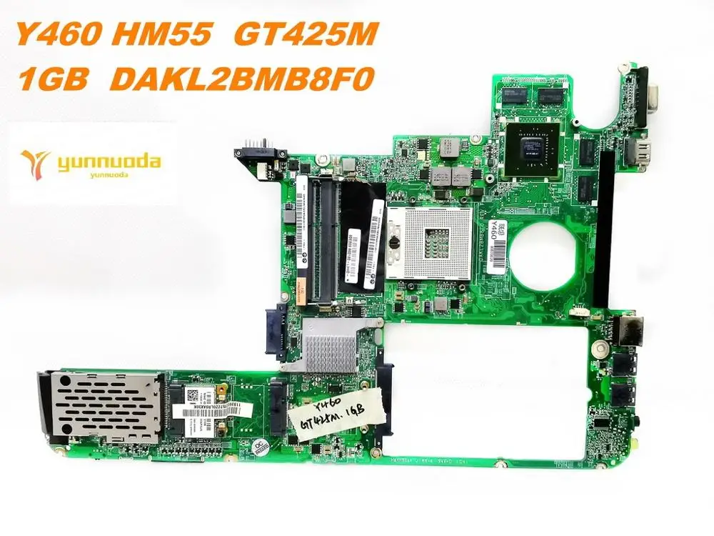 Оригинальная материнская плата для ноутбука Lenovo Y460 HM55 GT425M 1 ГБ DAKL2BMB8F0