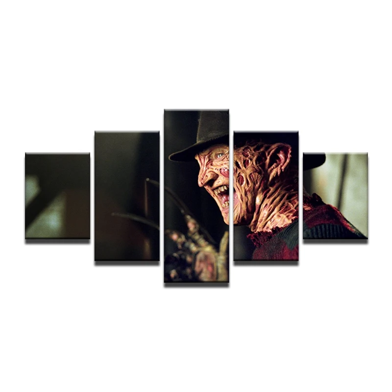 5 шт. Холст Искусство HD Печать Freddy Krueger ужас фильм A &quotКошмар на улице Вязов&quot