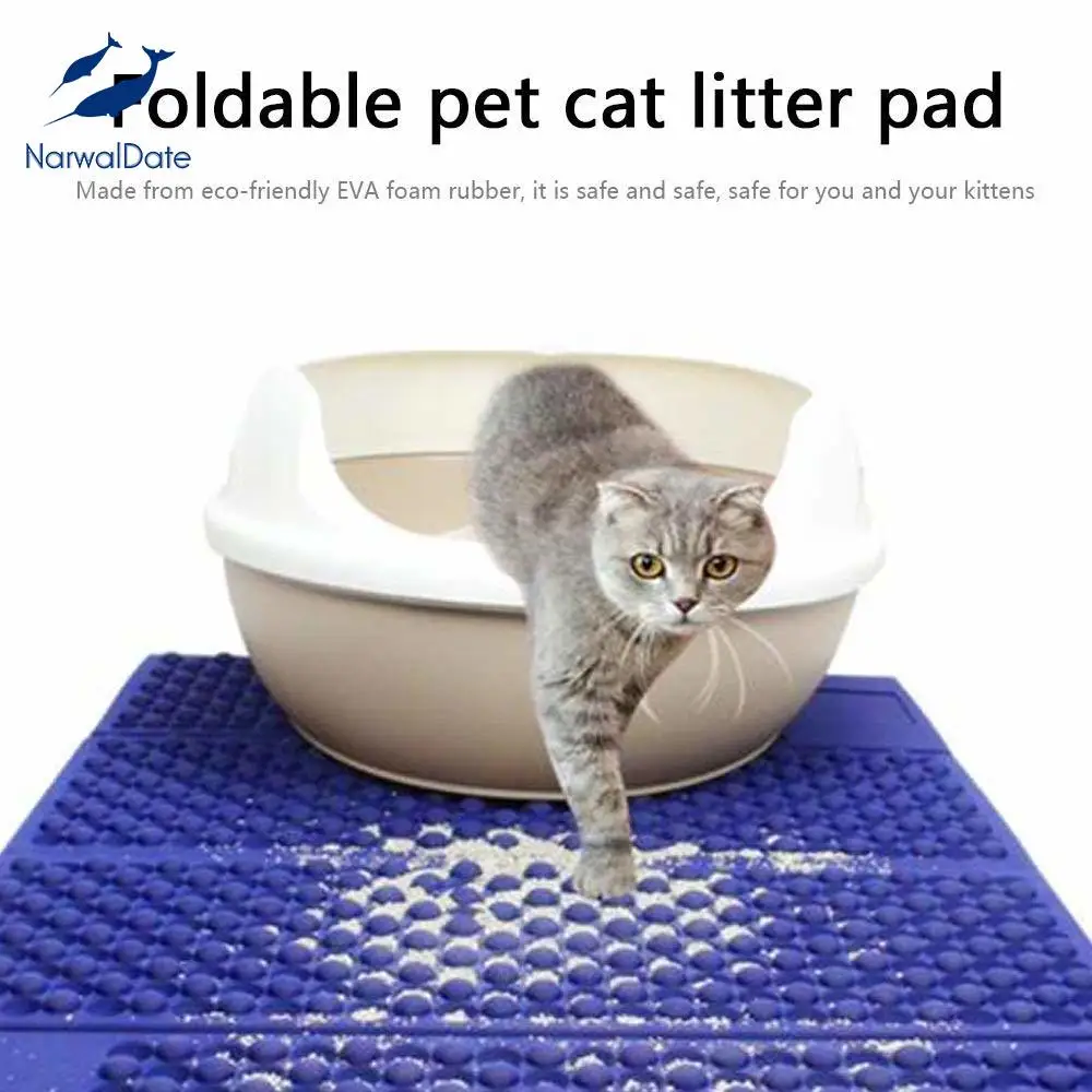 

Foldable Pet Cat Litter Mat EVA Cats Pad Cushion Cat Toilet Kit BPA Free Kitten Scratch Board Double Sided Comfortable and Soft