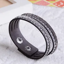 New Fashion Leather font b Bracelet b font Factory Discount Prices Charm font b Bracelet b