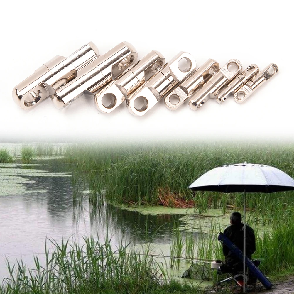 

New 5pcs/lot Stainless Steel Column type rotary Bearing Swivel Fishing Swivels Hook without ring Lure Connector Fish Accessories