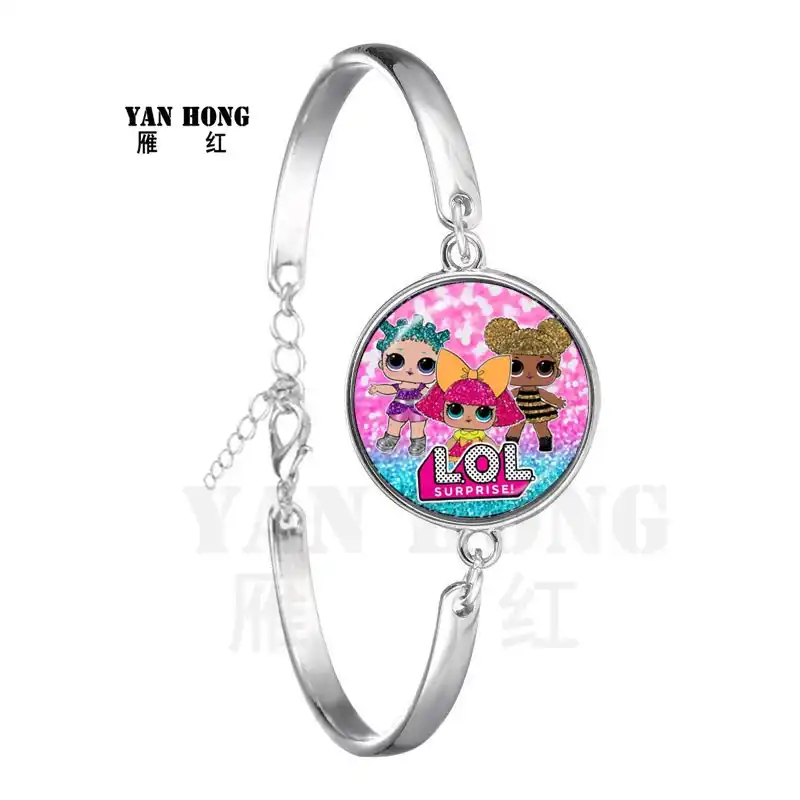 Новый мультфильм браслет 18 мм стекло Cabchon Jewelry для женщин мужчин Круглый купол стеклянный для подарок девочек для детей