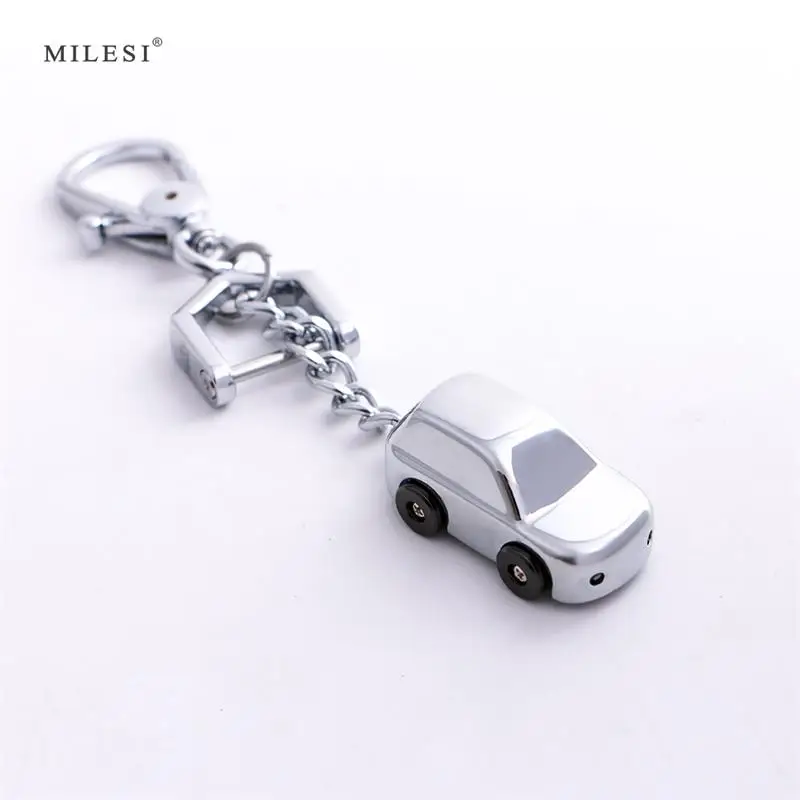 

Milesi LED Light Car Keychain Ring Men's Waist Hanged Key Pendant Metal Cars Shaped Keyholder Fashion Gift For Men K0260