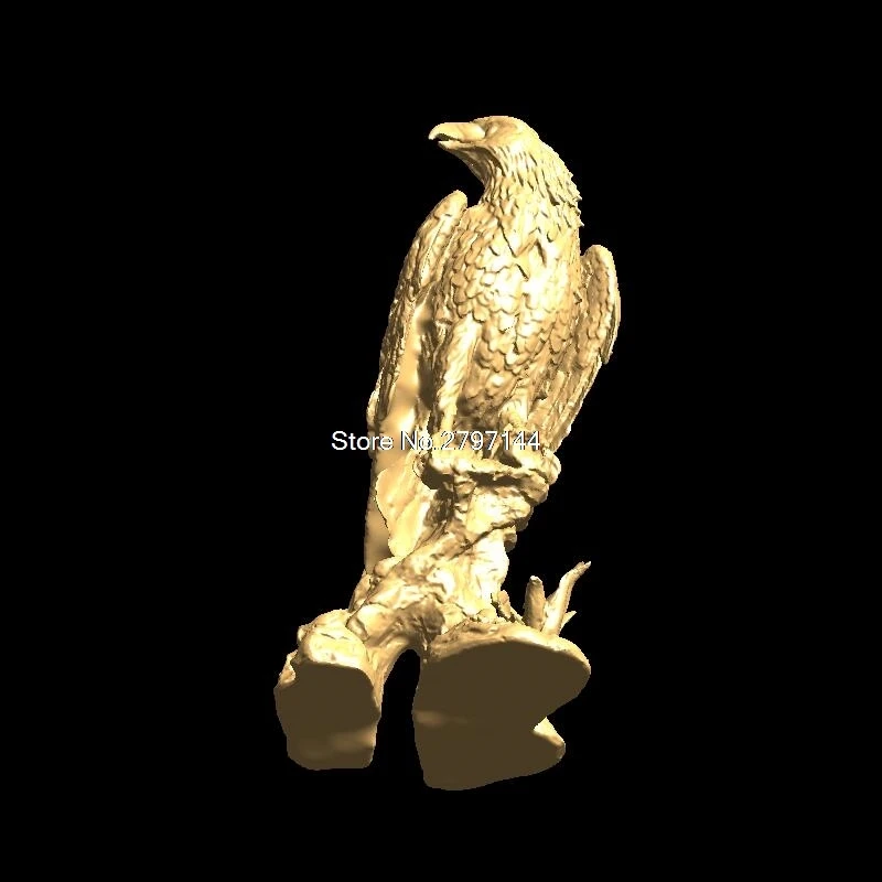 Орел 3D модель STL рельеф для ЧПУ STL формат мебель Орел 3D STL формат украшения мебели