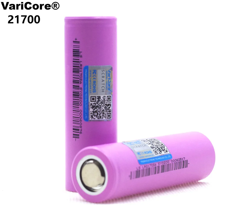 

2PCS VariCore 21700 li-lon battery 4000mAh 3.7V 15A power 5C Rate Discharge ternary lithium battery Electric car battery DIY