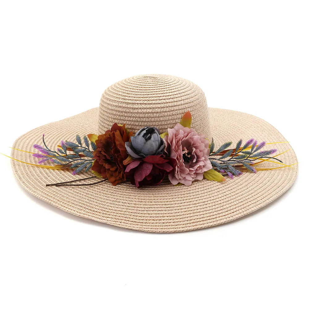 13 سنتيمتر كبيرة حافة القش قبعة الصيف النساء قبعات للحماية من الشمس زهرة اصطناعية قبعات لسيدة الظل السفر الشاطئ قبعات قبة قبعة 13 سنتيمتر كبيرة حافة القش قبعة الصيف النساء قبعات للحماية من الشمس زهرة اصطناعية قبعات لسيدة الظل السفر الشاطئ قبعات قبة قبعة