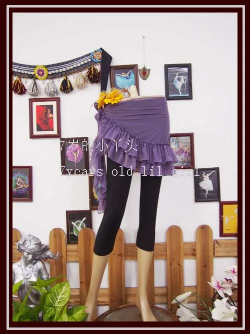 

Transparent thin Tribal belly dance hip overskirt BL101-125