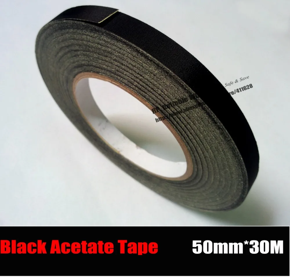 

(50mm*30M) Insulation Black Acetate Cloth Tape, High Temperature Resist, LCD Screen Repair