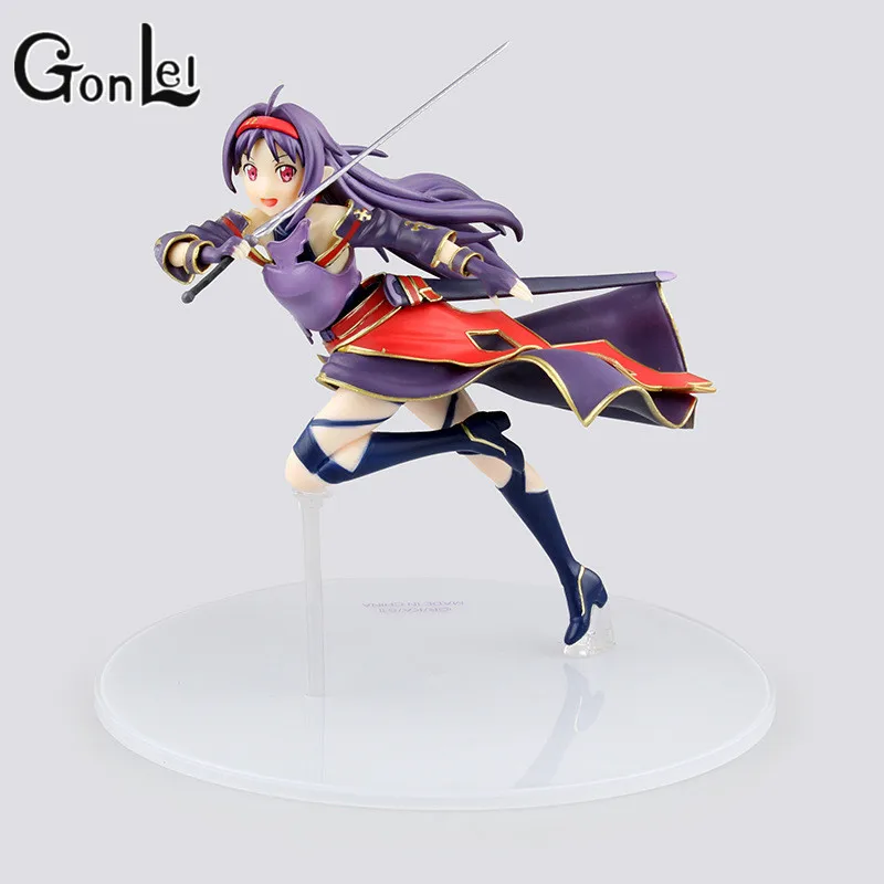 GonLeI Halloween Toy Gift Sword Art Online Action Figure Collection 18cm OSS Mother's Rosario Konno Yuuki Model Doll Decorations