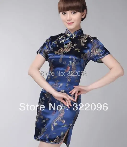 Шанхай история китайский Cheongsam платье Дракон и Феникс QIpao винтажная традиционная одежда мандарин китайское платье 6 цветов