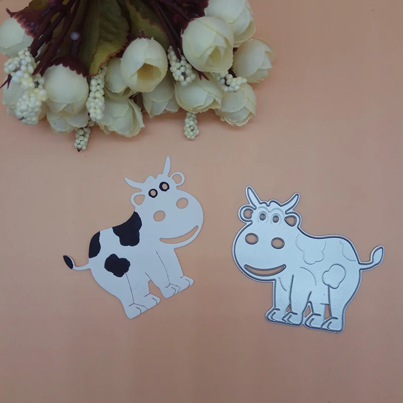 

Cartoon Milk cow Cutting Dies punch cutter Scrapbooking Dies Metal Embossing Stamps and die for Card Making DIY