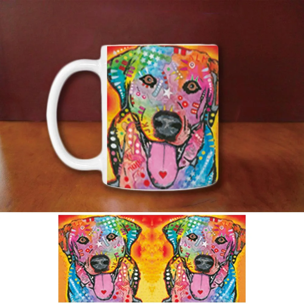 Fashion Labrador Coffee Mugs Funny King Dog Creative Animal White