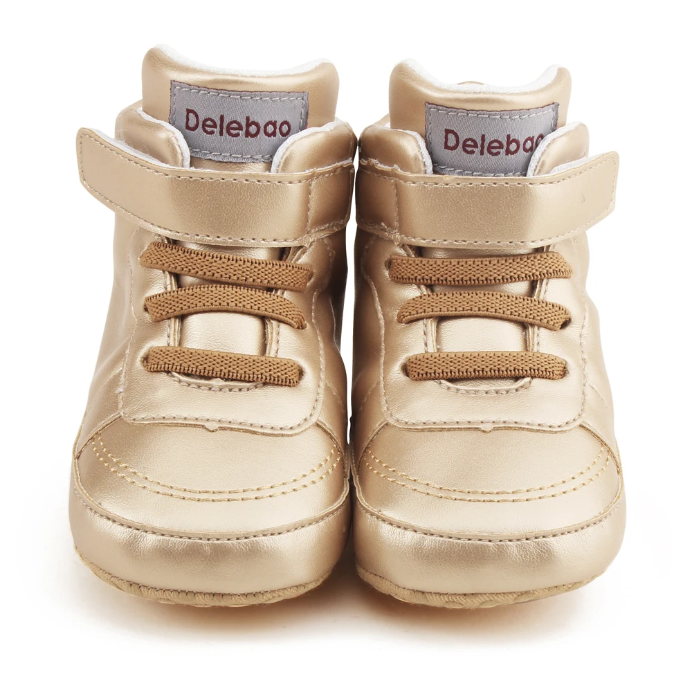 Delebao бренд Leveing Deisng детская хлопковая обувь на застежке-липучке стильная обувь для маленьких девочек обувь для первых ходунков