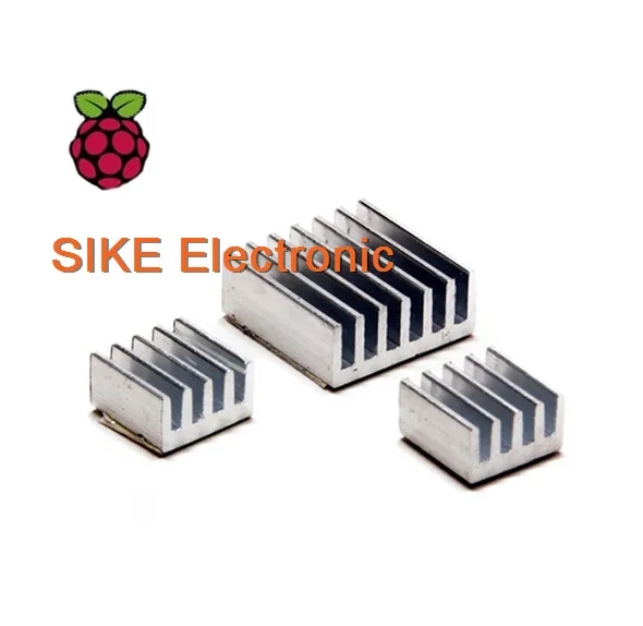 15Pcs 5Sets Adhesive Aluminum Heat Sink Cooler Kit for Raspberry Pi 2 Model B+