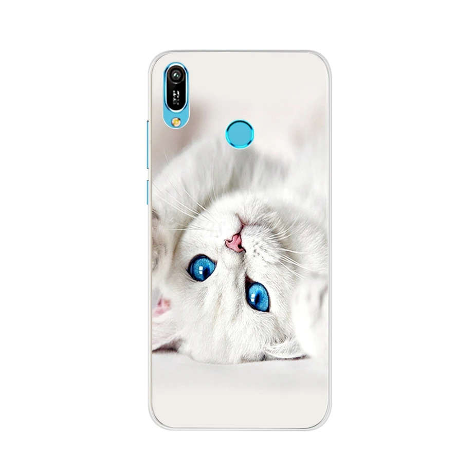 Custodia Portafoglio In Pelle PU Per Huawei Y6 2019 / Y6 Prime 2019, Con Chiusura Magnetica, Cinturino, Grigia