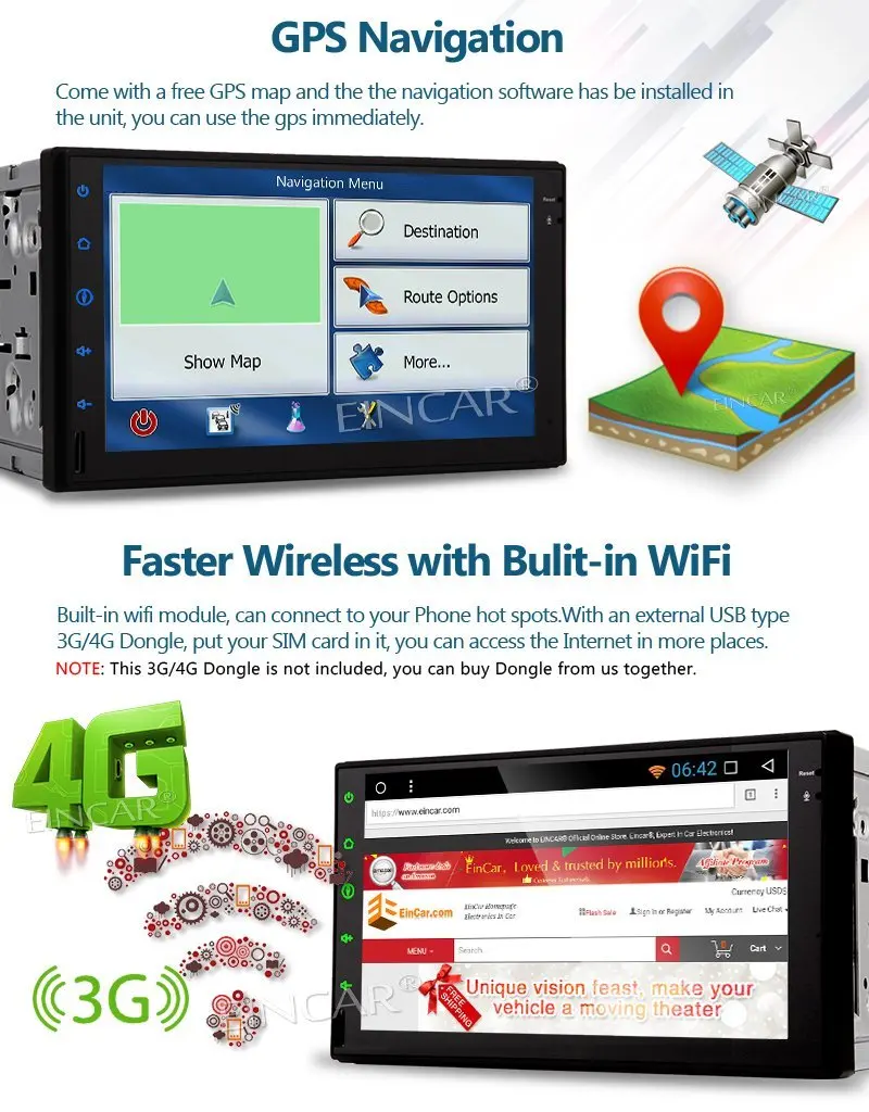 Flash Deal 2DIN Android 7.1 Car Navigation Stereo with Bluetooth Octa Core Car Entertainment Multimedia Radio,WiFi, 7 Inch HD Touch Screen 4