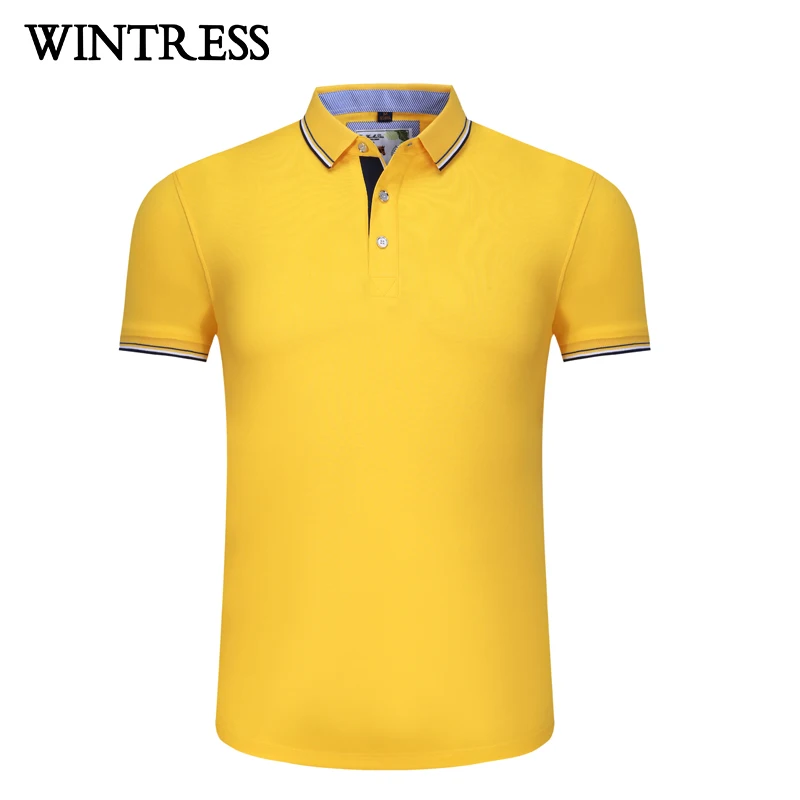 Koop Zomer 2018 Man Effen Polo Shirts Nieuwe Merk Preppy Stijl Knop Polo Ralph Gele Kleur Gestreepte Mannelijke Kantoor Kleding EWZ6886M