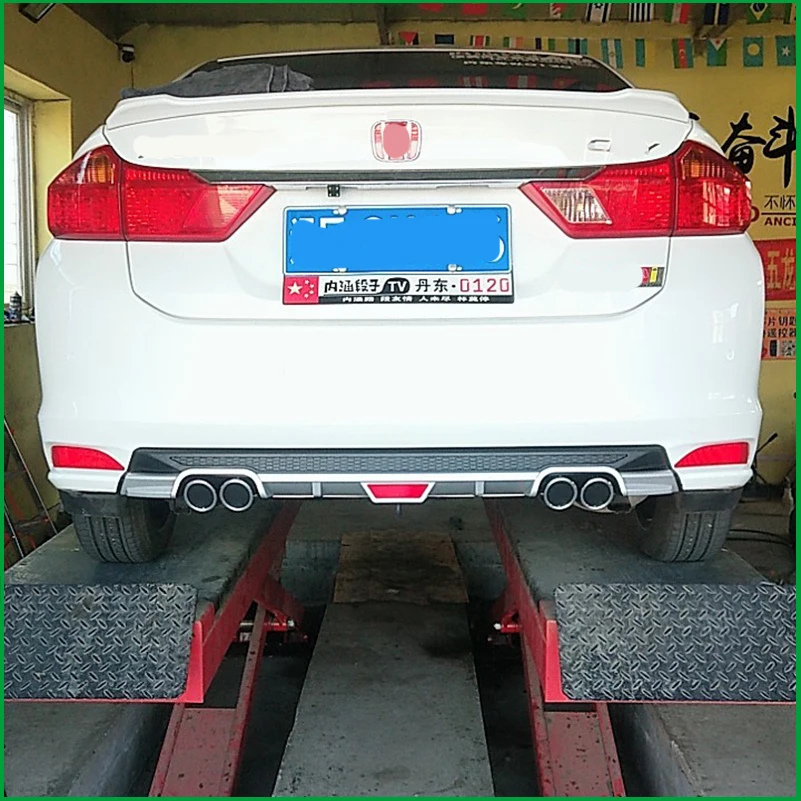 Для Honda City 2014 2015 2016 2017 2018 задний бампер диффузор протектор комплект для тела