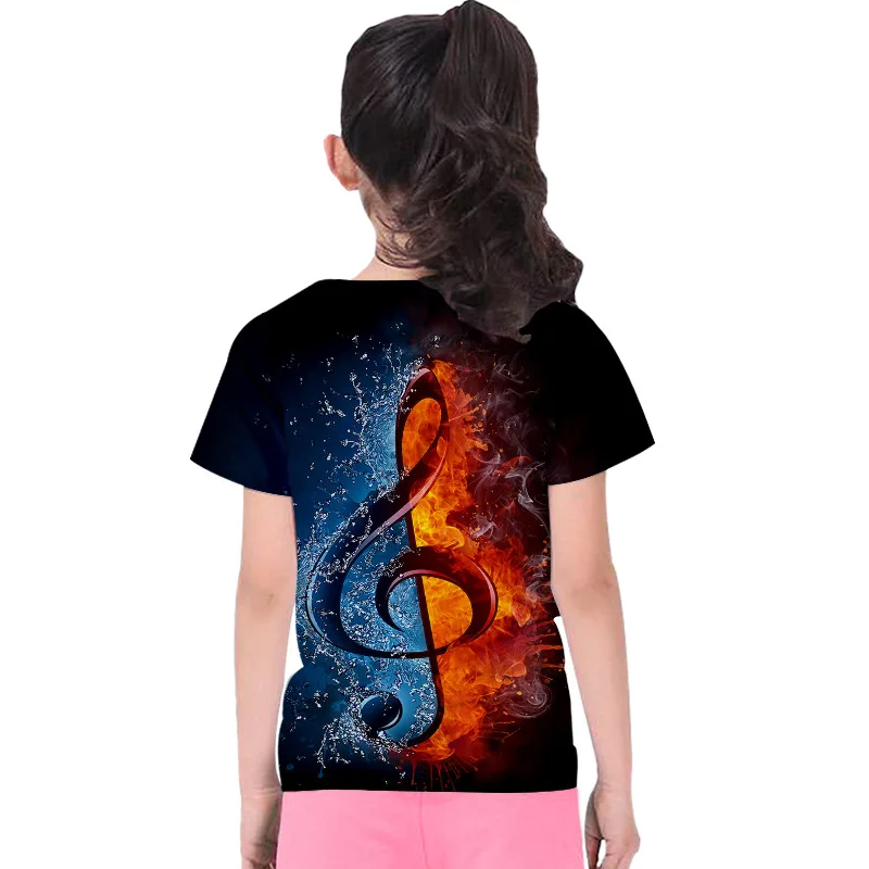 Детская футболка с объемным рисунком Новинка года, летняя повседневная футболка с круглым вырезом для мальчиков детские топы с короткими рукавами для девочек, модная одежда