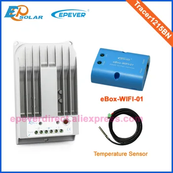 

regulator wifi box adapter eBOX-Wifi-01 Tracer1215BN 10A Max 24V 260W solar panels system solar controller+Temp sensor