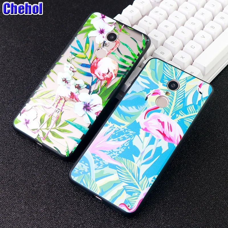 

Emboss New Phone Case for for Xiaomi Redmi Note 4 5 6 X A Plus Pro A2 Lite Flower Texture Printed Cases Silicone Phone Covers