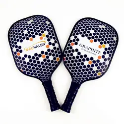 2018 Новый Графит pickleball Весло-легкий полипропиленовые соты композитный сердечник Резиновые краями гвардии