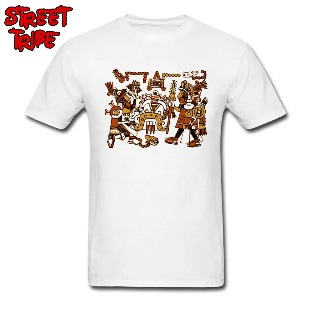 cosie aztec 1294241 Custom Short Sleeve Summer Tees Coupons Crew Neck 100% Cotton Tops Shirts Men's T-Shirt Drop Shipping aztec 1294241 white