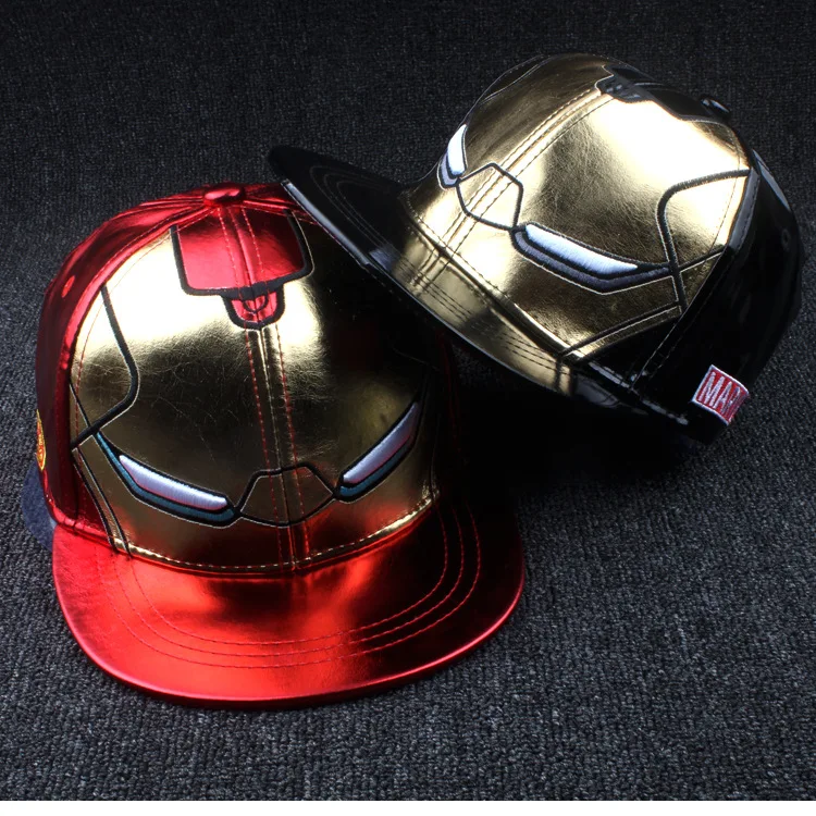 

2017 Kids & Adults Size Ironman Avengers Baseball Caps Iron Man dad deus cap Bone Cartoon Character Casual Hip-hop Hats & Caps