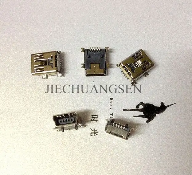 

High quality iron Micro USB,Female 5 Pin SMT Socket Connectors MINI usb