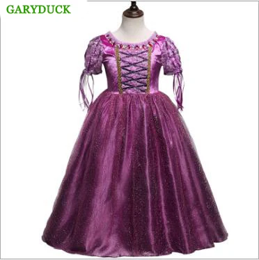 

GARYDUCK 2017 Spring/Autumn Girls Cinderella Dress Children Snow White Princess Dress Rapunzel Aurora Kids Party Costume Clothes