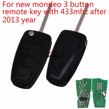 

For Ford focus 3 button original remote key with 434mhz with 4D63 electronic chip chip number is TMS37C158CN CMIIT ID:2010DJ14
