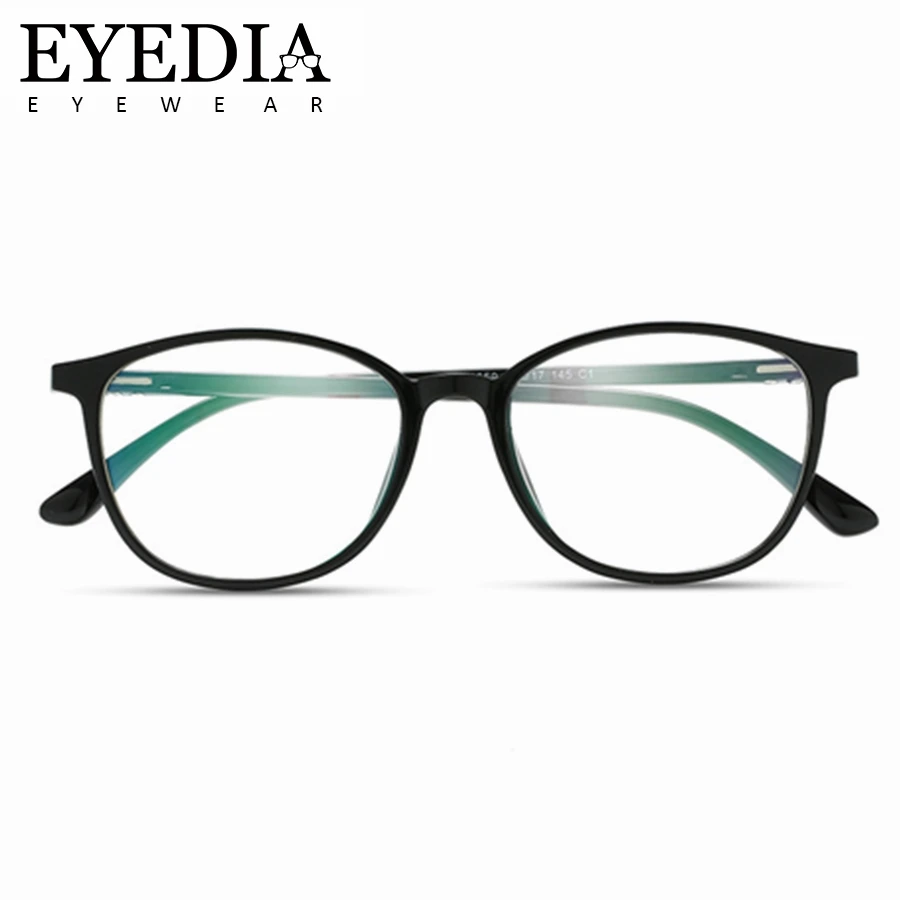 

Brand Vintage Women Fashion Glasses Frame Men Classical TR90 Spectacles With Blue Light Lens Untralight marcos de gafas 11659CJ