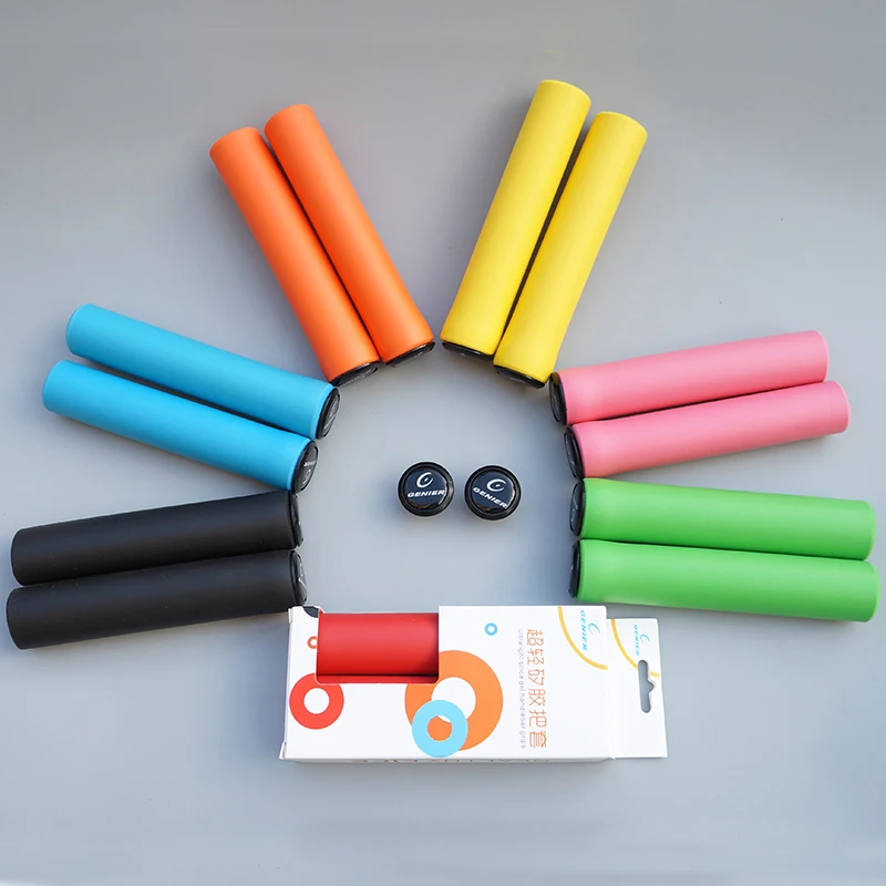 2018 High Density Handlebar Grip Super Soft Foam Silicone Sponge Mountain Bike Grips Of Light