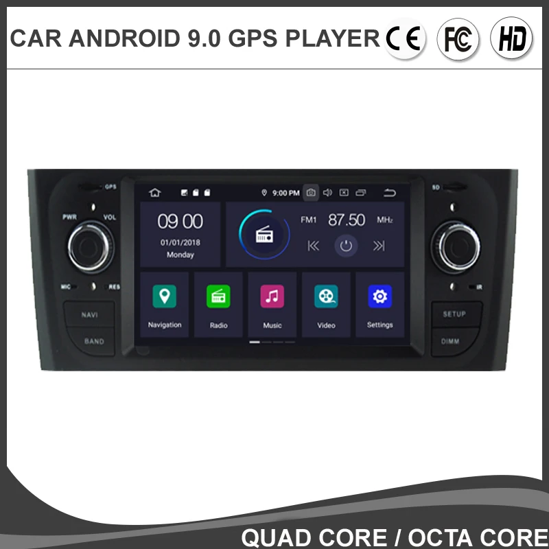 6.1' Android 9.0 Octa Core Car DVD GPS Player For FIAT PUNTO DECKLESS Multimedia Radio Navigation SD USB DVR DAB TPMS 4G MAP BT 6.1' Android 9.0 Octa Core Car DVD GPS Player For FIAT PUNTO DECKLESS Multimedia Radio Navigation SD USB DVR DAB TPMS 4G MAP BT