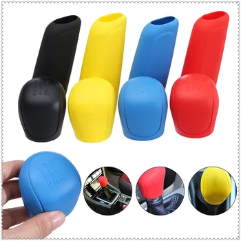 

Car rubber Handbrake Shift Gear Knob Cover for Mercedes Benz E53 C63 C43 C-Class AMG GL550 F800 A200 ML500 ML350 GL450 A180
