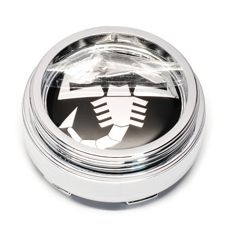 4x 60mm Scorpion Abarth Fiat Nabendeckel Radkappen Nabenkappen – Bild 5