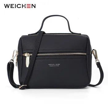 

WEICHEN Brand New Fashion Shoulder Bag Women Zipper Design Female Crossbody Bags Bolsa Sac Ladies Small Tote Mini Box Handbags