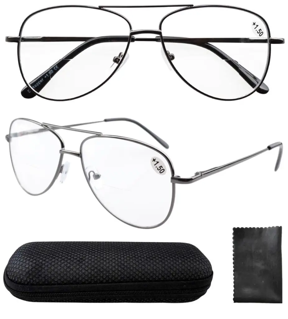 

R1502 Eyekepper Spring Hinges Polycarbonate Lens BiFocal Reading Glasses+1.0/1.5/2.0/2.5/3.0/3.5