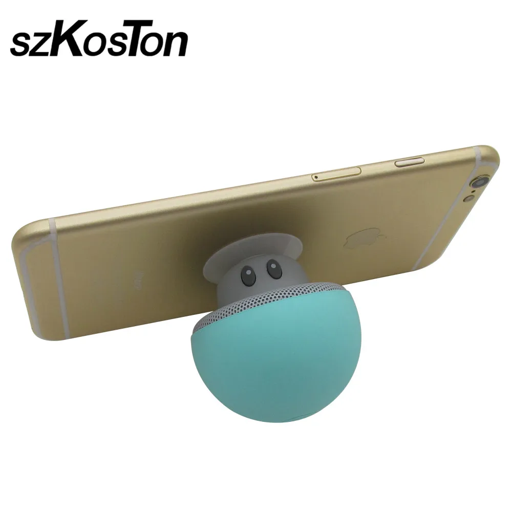 

Mushroom Phone Holder With Wireless Bluetooth Speakers Function Desk Cell Phone Holder Expanding Stand Grip Mount For iPhone