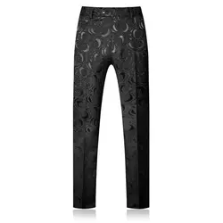 Высокое качество Мужские штаны жаккардовая ткань брюки мужские Азия размер S-5XL белые и черные брюки мужские