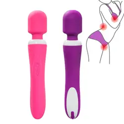 G-Spot Дилдо Вибратор G Spot AV палочка секс-игрушки для женщин, Двойные головки Волшебная палочка массажер вибрирующий дилдо Анальный вибратор